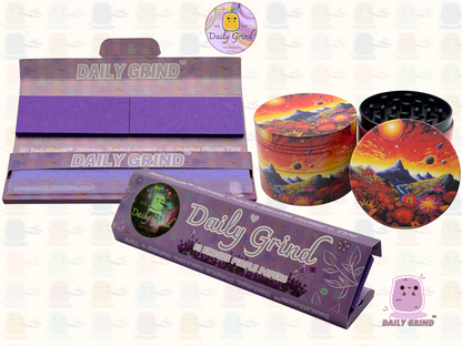 Motif Trippy coloré ondulé liquide Hallucination 50mm 4 pièces haute qualité personnalisé métal herbe broyeur cadeau 