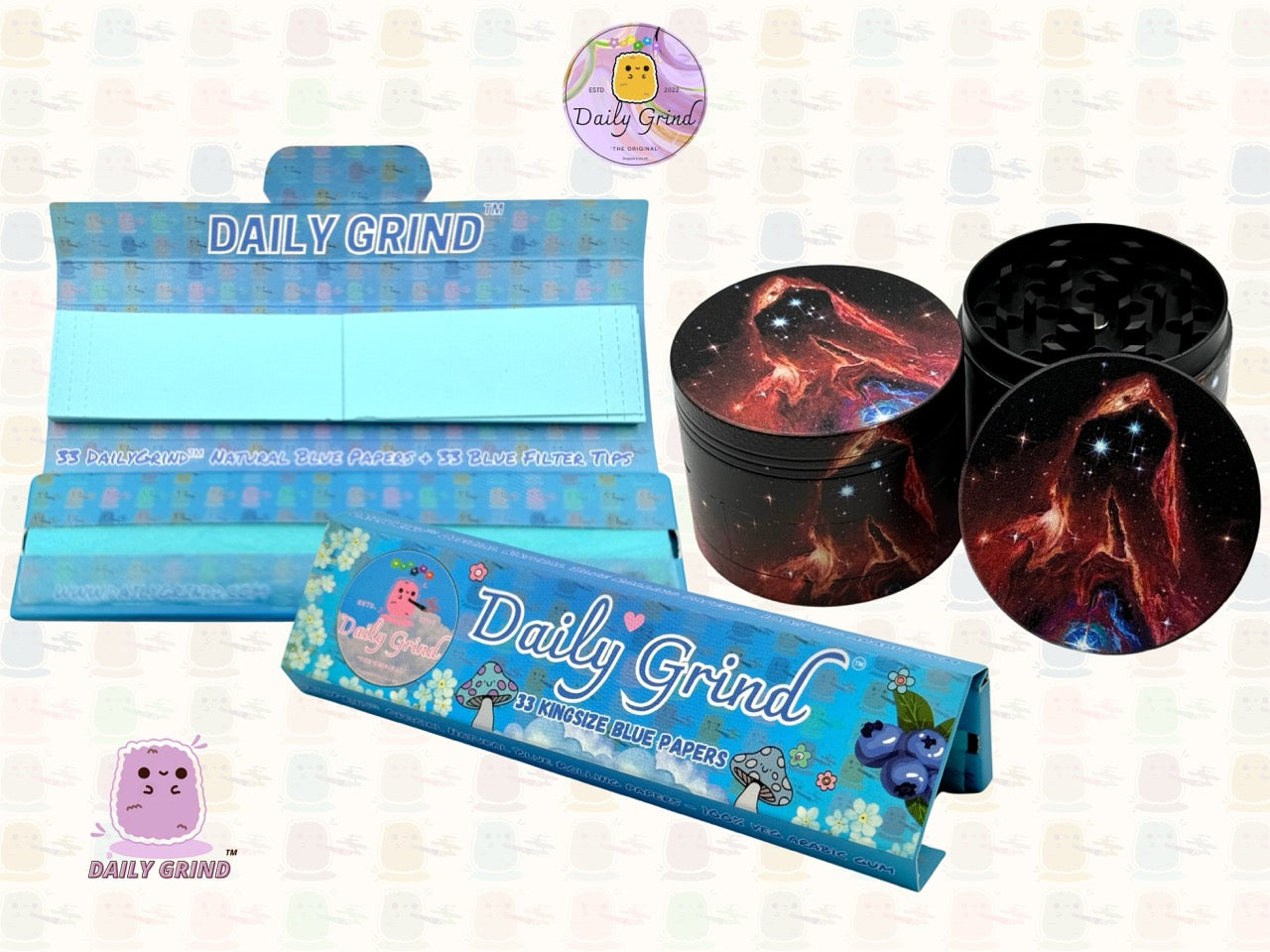 Motif Trippy coloré ondulé liquide Hallucination 50mm 4 pièces haute qualité personnalisé métal herbe broyeur cadeau 