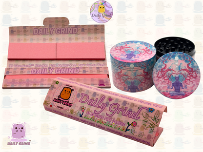 Motif Trippy coloré ondulé liquide Hallucination 50mm 4 pièces haute qualité personnalisé métal herbe broyeur cadeau 