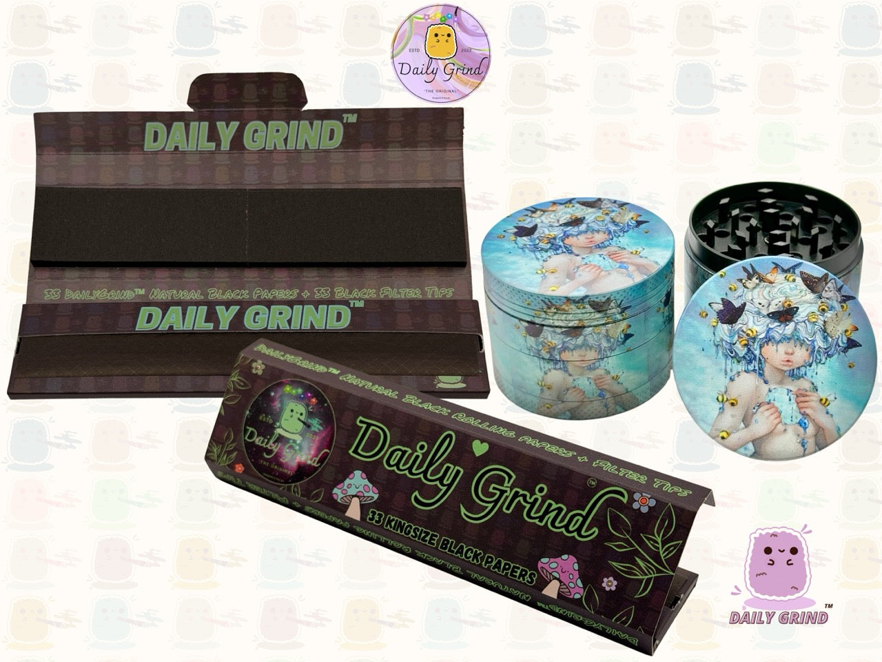 50mm Cute Fairy Girl Spiritual Nature Cute Kawaii Art - 4 parties de haute qualité en métal Herb Grinder Cadeau 