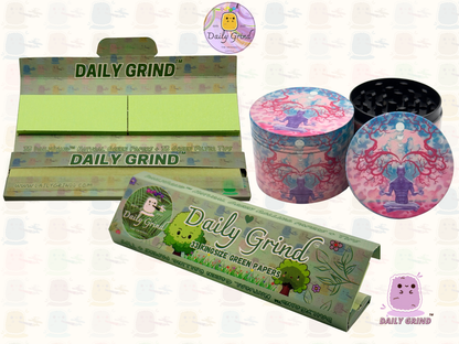 Motif Trippy coloré ondulé liquide Hallucination 50mm 4 pièces haute qualité personnalisé métal herbe broyeur cadeau 