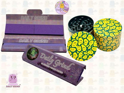 Melted Smiling Faces Funny - 50mm 4-Piece High Quality Custom Metal Tobacco Herb Grinder Gift Idea