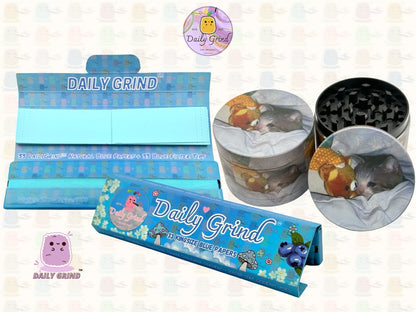 Sad Kitty Cuddle Teddy Cute Funny Kawaii - 50mm 4-Piece High Quality Custom Metal Tobacco Herb Grinder Gift Idea