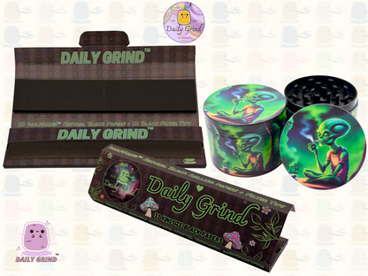Motif Trippy coloré ondulé liquide Hallucination 50mm 4 pièces haute qualité personnalisé métal herbe broyeur cadeau 