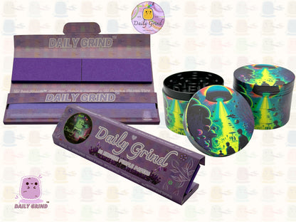 Alien Ship Abduction Spooky Apocalypse Vert 50mm 4 Pièces Haute Qualité Personnalisé Métal Herb Grinder Cadeau 