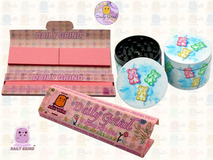 Gummy Bear Sweet Candy Cute - 50mm 4-Piece High Quality Custom Metal Tobacco Herb Grinder Gift Idea