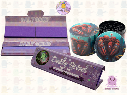 Motif Trippy coloré ondulé liquide Hallucination 50mm 4 pièces haute qualité personnalisé métal herbe broyeur cadeau 