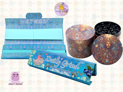 Motif Trippy coloré ondulé liquide Hallucination 50mm 4 pièces haute qualité personnalisé métal herbe broyeur cadeau 