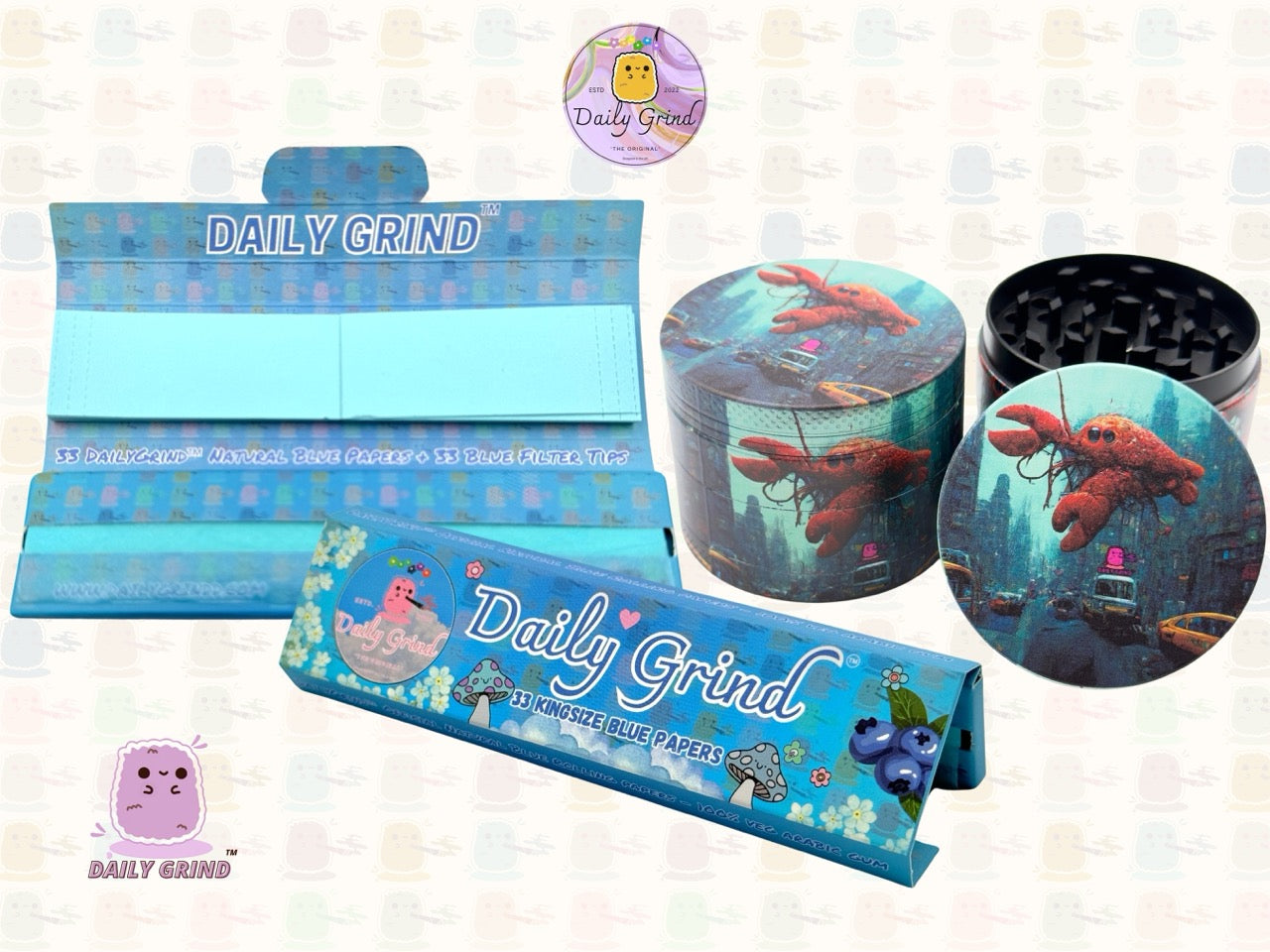 Motif Trippy coloré ondulé liquide Hallucination 50mm 4 pièces haute qualité personnalisé métal herbe broyeur cadeau 
