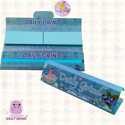 Papel de liar tamaño king azul Daily Grind™: ¡alta calidad, súper lindo! Regalo de 33 hojas.