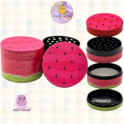 Mignon œil de cristal coloré Trippy 50mm 4 pièces de haute qualité personnalisé broyeur d'herbes en métal cadeau 
