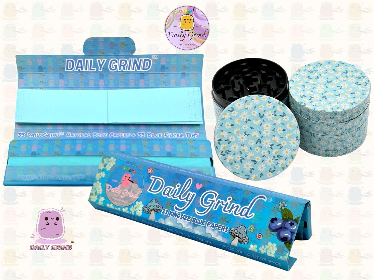 Daisy Flowers Design Cute Girls - 50mm 4 pièces de haute qualité personnalisé broyeur d'herbes en métal cadeau