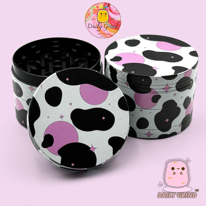 Motif Trippy coloré ondulé liquide Hallucination 50mm 4 pièces haute qualité personnalisé métal herbe broyeur cadeau 