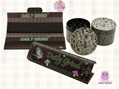 Vintage Flowers & Fauna Botanical Vintage Chart - 50mm 4-Piece High Quality Custom Metal Tobacco Herb Grinder Gift