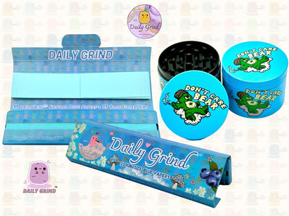 Don't Care Sleepy Lazy Parody Art Funny - 50mm 4 pièces de haute qualité personnalisé en métal broyeur d'herbes cadeau 