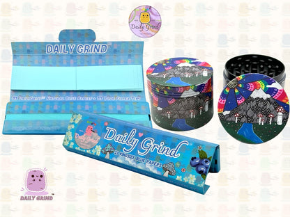 Mount Fuji Cute Anime Cartoon Kawaii - 50mm 4-Piece High Quality Custom Metal Tobacco Herb Grinder Gift Idea