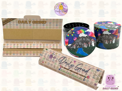Mount Fuji Cute Anime Cartoon Kawaii - 50mm 4-Piece High Quality Custom Metal Tobacco Herb Grinder Gift Idea