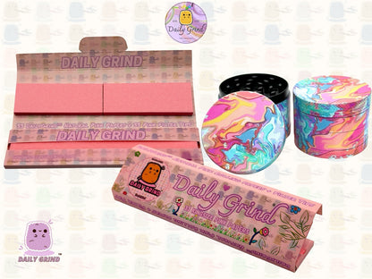Pastel Tie Dye - 50mm 4-Piece High Quality Metal Tobacco Herb Grinder Gift Idea