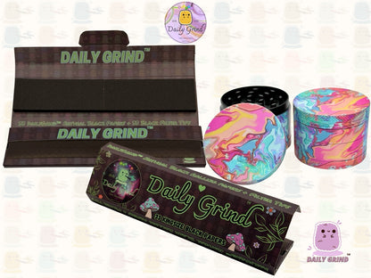 Pastel Tie Dye - 50mm 4-Piece High Quality Metal Tobacco Herb Grinder Gift Idea