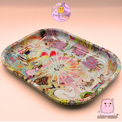 Helado Morado - Bandeja de Metal de 14x18cm para Bits &amp; Pieces, Joyas, Cristales, etc!! Idea de regalo de baratijas