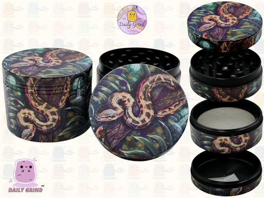 Colorido patrón trippy alucinación líquida ondulada 50 mm 4 piezas regalo de molinillo de hierbas de metal personalizado de alta calidad 