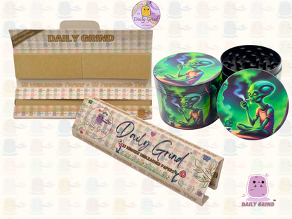 Motif Trippy coloré ondulé liquide Hallucination 50mm 4 pièces haute qualité personnalisé métal herbe broyeur cadeau 