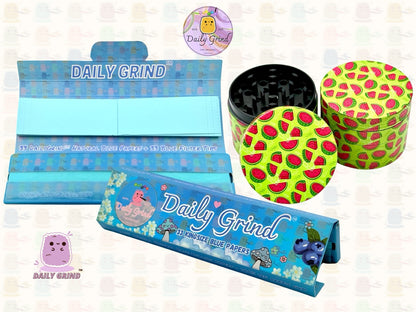 Conception mignonne de dessin animé de pastèque de bonbons de fruits - 50mm 4 pièces cadeau de broyeur d'herbes en métal de haute qualité 