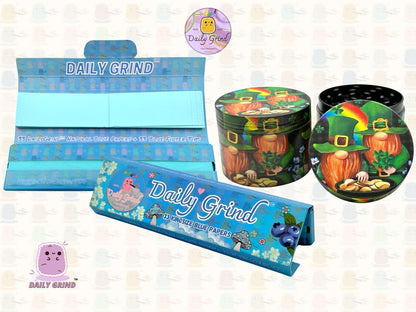 Pot de lutin mignon de 50mm, arc-en-ciel doré, 4 pièces, broyeur d'herbes en métal personnalisé de haute qualité, cadeau 