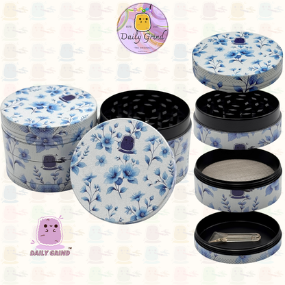 Mignon œil de cristal coloré Trippy 50mm 4 pièces de haute qualité personnalisé broyeur d'herbes en métal cadeau 