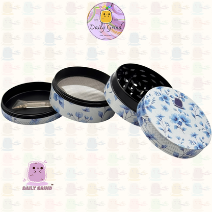 Mignon œil de cristal coloré Trippy 50mm 4 pièces de haute qualité personnalisé broyeur d'herbes en métal cadeau 
