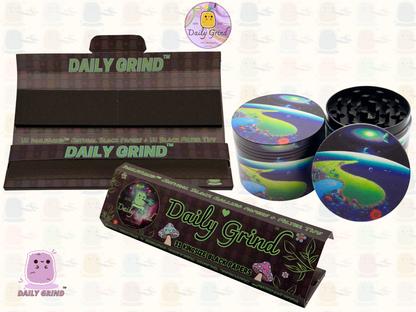 Motif Trippy coloré ondulé liquide Hallucination 50mm 4 pièces haute qualité personnalisé métal herbe broyeur cadeau 