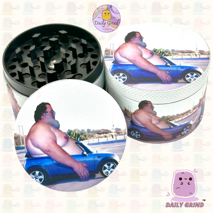 Papa Bod dans un Drop Top Mini 50mm 4 pièces de haute qualité personnalisé broyeur d'herbes en métal cadeau 