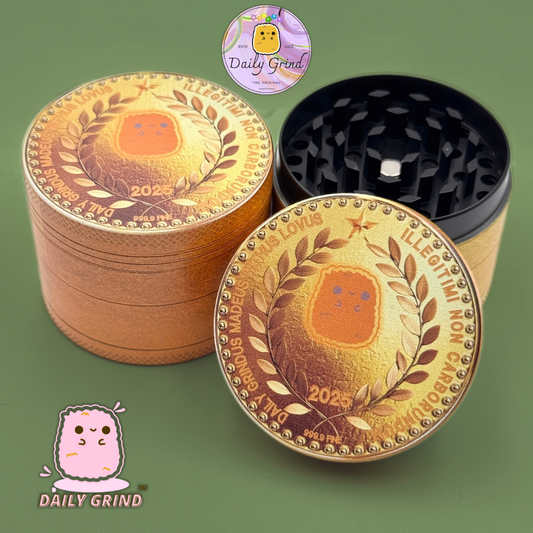 Ojo de cristal lindo colorido Trippy 50 mm regalo personalizado de alta calidad de la amoladora de hierbas de metal de 4 piezas 