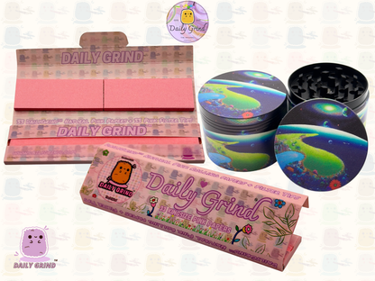 Motif Trippy coloré ondulé liquide Hallucination 50mm 4 pièces haute qualité personnalisé métal herbe broyeur cadeau 