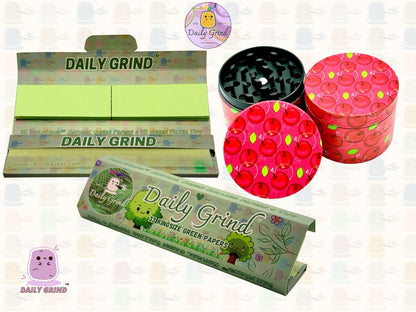 Red Apple Juicy Fruit Candy  - 50mm 4-Piece High Quality Custom Metal Tobacco Herb Grinder Gift Idea
