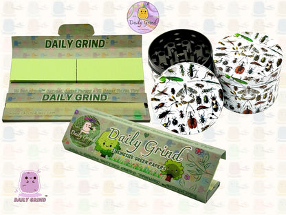 Insectes et insectes rampants effrayants style graphique vintage - 50 mm 4 pièces de haute qualité personnalisé broyeur d'herbes en métal cadeau 