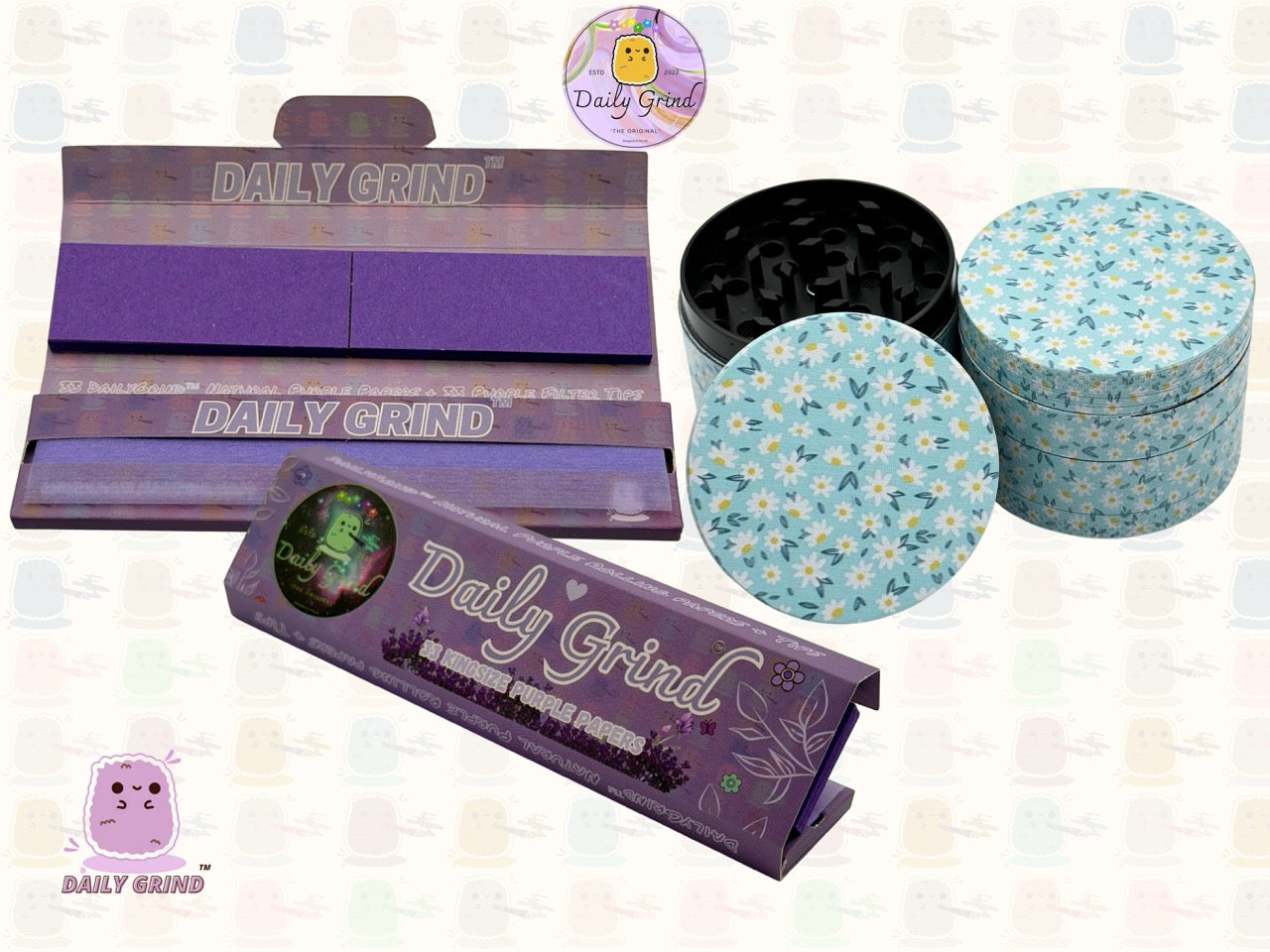 Daisy Flowers Design Cute Girls - 50mm 4 pièces de haute qualité personnalisé broyeur d'herbes en métal cadeau