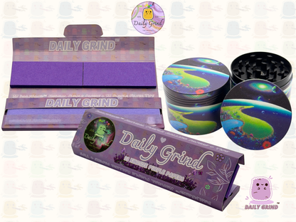 Motif Trippy coloré ondulé liquide Hallucination 50mm 4 pièces haute qualité personnalisé métal herbe broyeur cadeau 