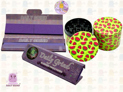 Conception mignonne de dessin animé de pastèque de bonbons de fruits - 50mm 4 pièces cadeau de broyeur d'herbes en métal de haute qualité 