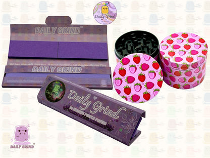 50mm Fruits Bonbons Fraise Mignon Coloré Rose Dessin Animé Juteux Fruits Saveur Conception - 4 parties Haute Qualité Métal Herb Grinder Cadeau 