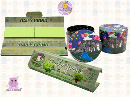Mount Fuji Cute Anime Cartoon Kawaii - 50mm 4-Piece High Quality Custom Metal Tobacco Herb Grinder Gift Idea