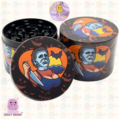 Motif Trippy coloré ondulé liquide Hallucination 50mm 4 pièces haute qualité personnalisé métal herbe broyeur cadeau 