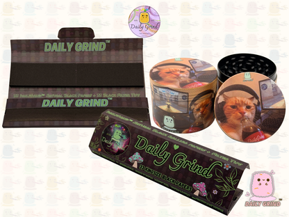 Gamer Kitten - 50mm Custom 4-Piece Metal Tobacco Herb Grinder - Christmas Gift