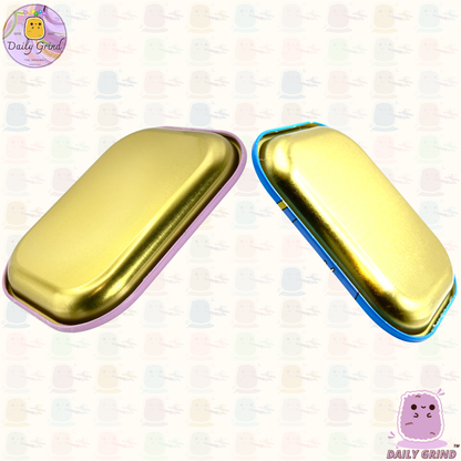 Lindo Toadstool Patrón Seta Amarillo - 14x18cm Pequeña Superficie de Bandeja de Metal para Joyas, Cristales, etc. Idea de regalo de baratijas