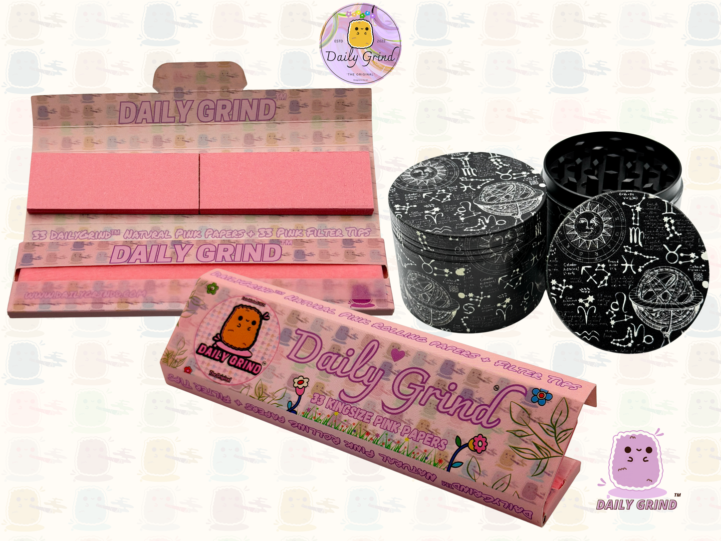 Motif Trippy coloré ondulé liquide Hallucination 50mm 4 pièces haute qualité personnalisé métal herbe broyeur cadeau 