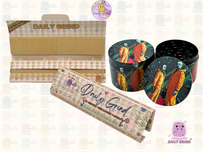 Motif Trippy coloré ondulé liquide Hallucination 50mm 4 pièces haute qualité personnalisé métal herbe broyeur cadeau 