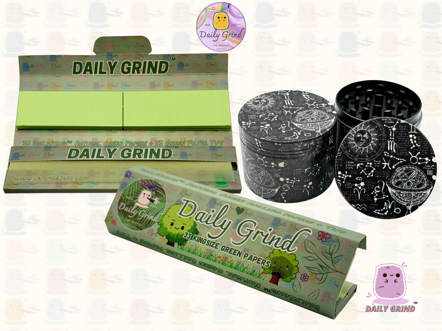 Motif Trippy coloré ondulé liquide Hallucination 50mm 4 pièces haute qualité personnalisé métal herbe broyeur cadeau 
