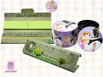 Anime drôle parodie dessin animé filles mignonnes - 50mm 4 pièces haute qualité personnalisé broyeur d'herbes en métal cadeau 