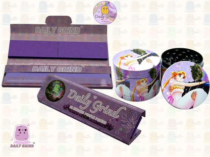 Anime drôle parodie dessin animé filles mignonnes - 50mm 4 pièces haute qualité personnalisé broyeur d'herbes en métal cadeau 