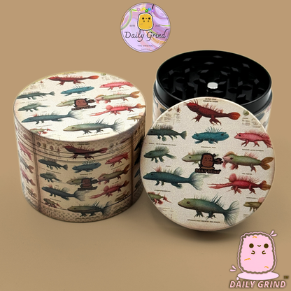 Motif Trippy coloré ondulé liquide Hallucination 50mm 4 pièces haute qualité personnalisé métal herbe broyeur cadeau 